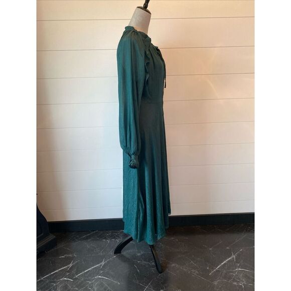 Premier Amour Green Sparkle Maxi Dress Size 2 - Picture 4 of 11